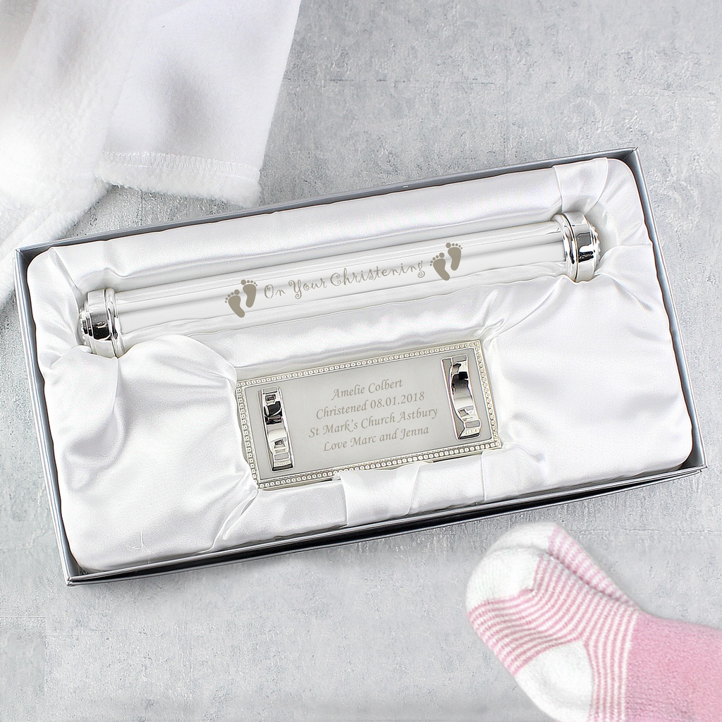 Personalised Christening Certificate Holder - Fully Gifted